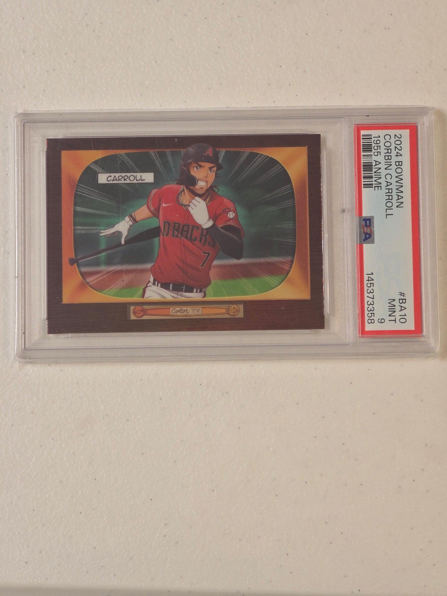 PSA: Baseball Cards- 2024 Bowman Corbin Carroll Anime PSA 9