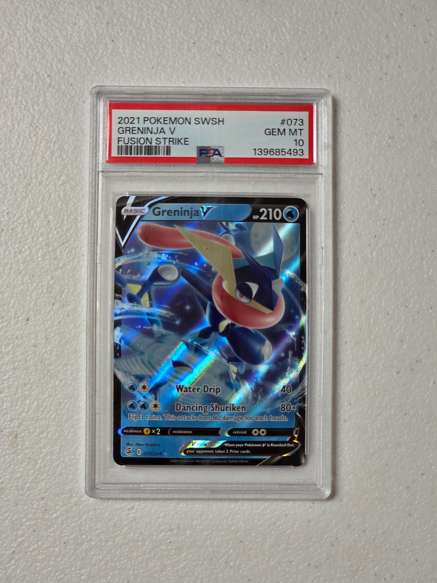 PSA: Pokémon Cards - Greninja V 073/264 PSA 10