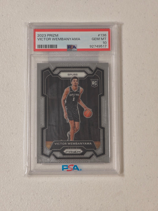 PSA: Basketball Singles - 2023 Prizm Victor Wembanyama PSA 10