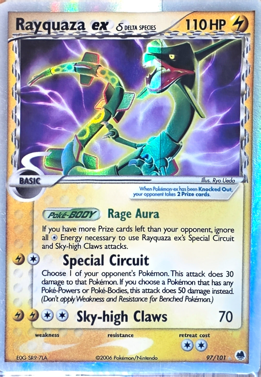 Singles: Pokemon Cards- Rayquaza ex Delta Species 97/101