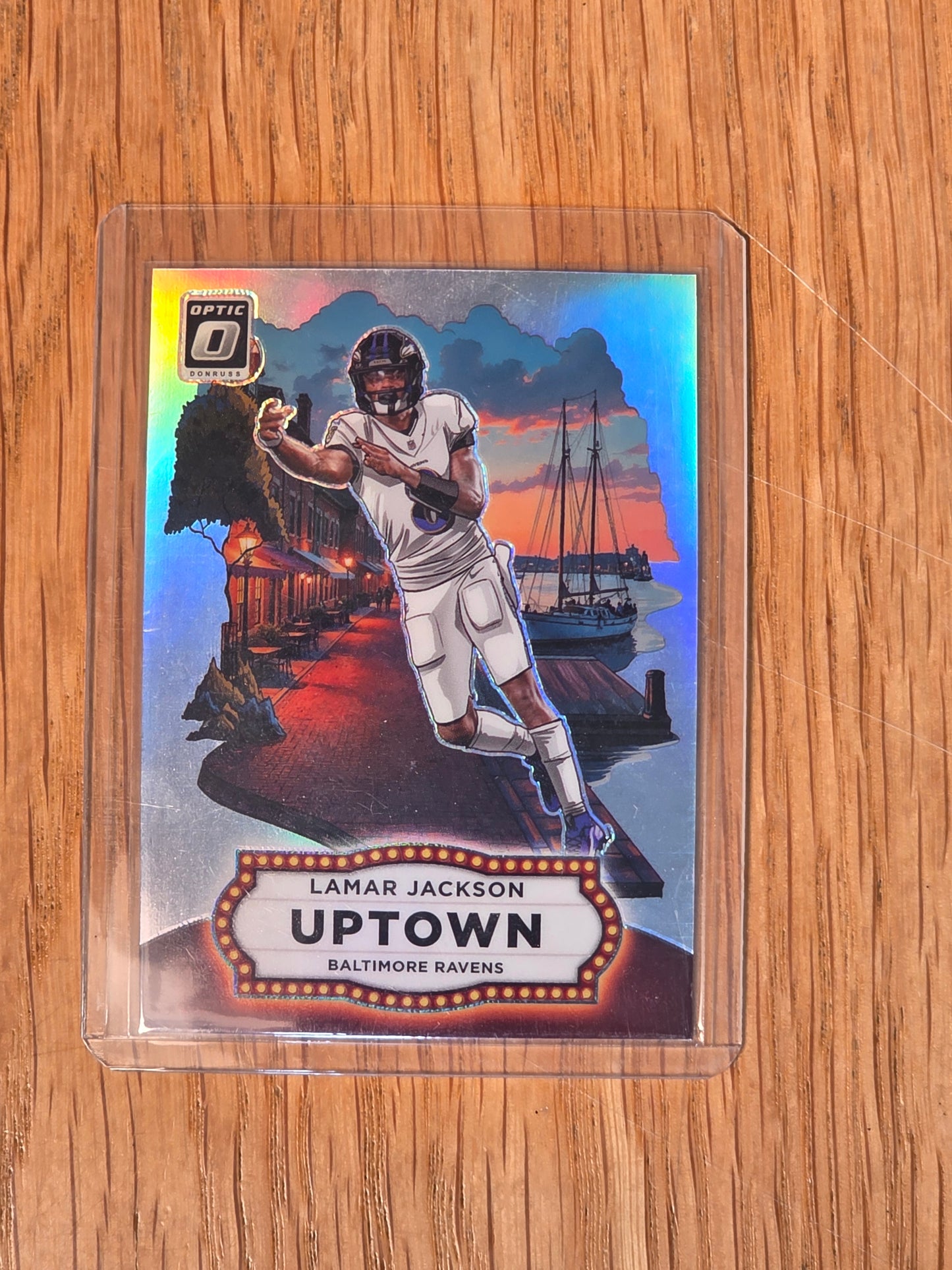 Singles: Football Cards- 2025 Optic Lamar Jackson Uptown