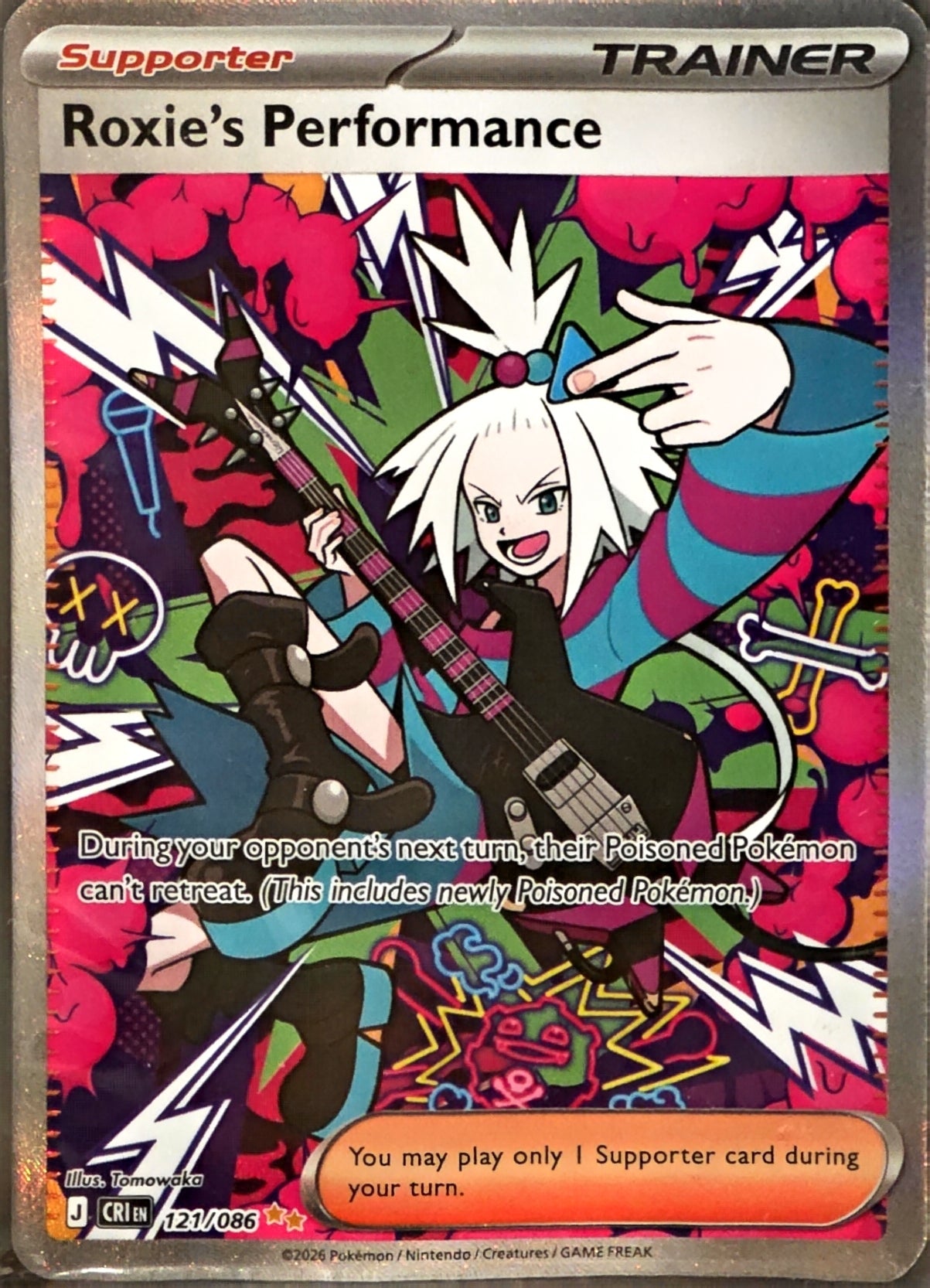 Singles: Pokemon Cards - Roxie's Performance Special Illustration Rare 121/086