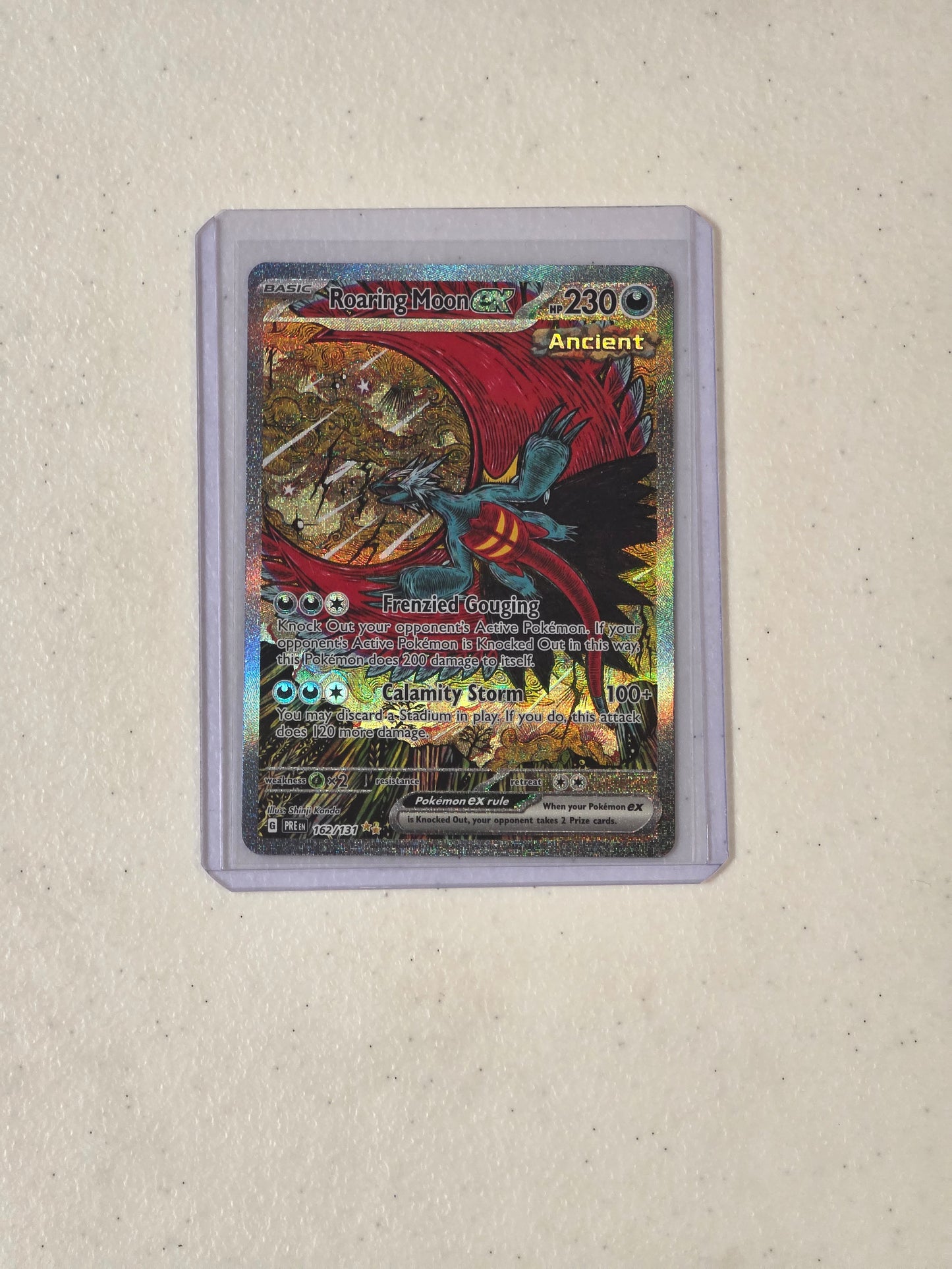 Singles: Pokemon Cards- Roaring Moon ex SIR 162/131