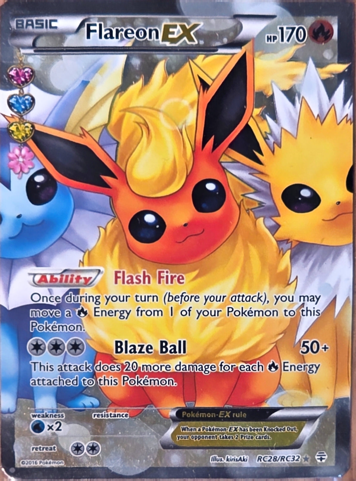 Singles: Pokemon Cards - Flareon Ex Ultra Rare RC28/RC32