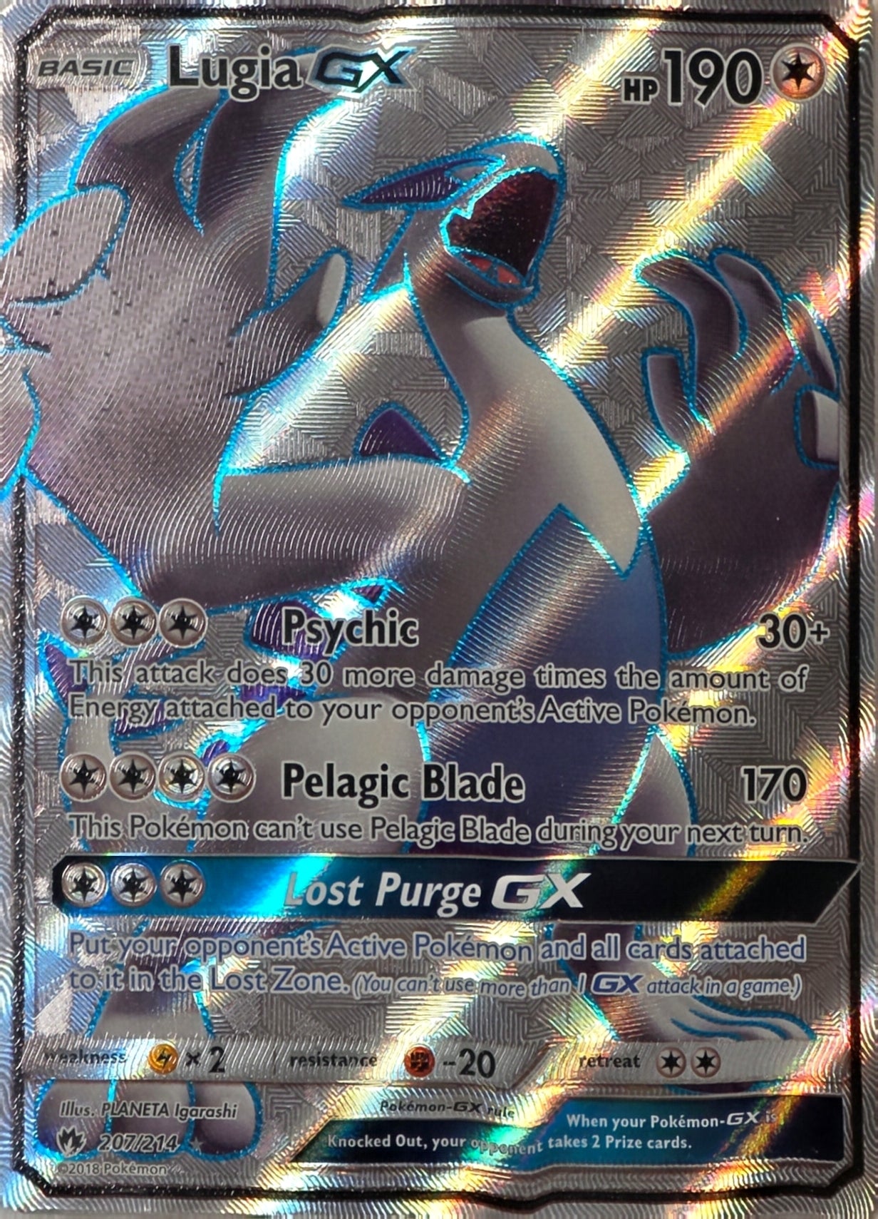 Singles: Pokemon Cards - Lugia GX 207/214