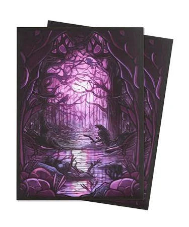 Card Sleeves: Standard- Matte Art- Stained Glass- Decaying Swamp (100 ct)